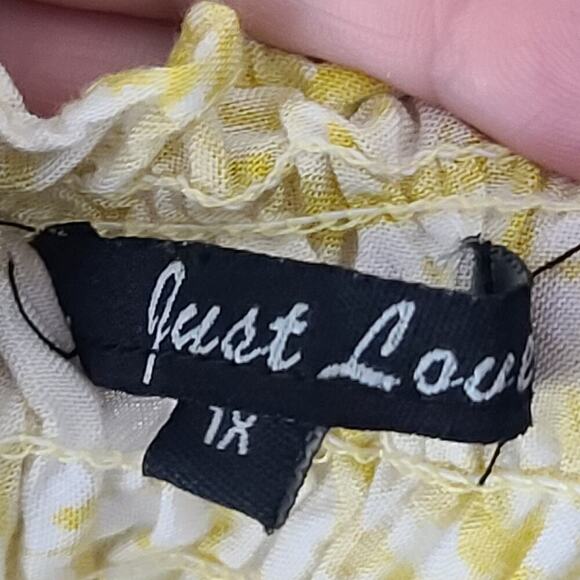 Just Love women's sundress yellow Size 1X smocked Fairy Dopamine funky hippie - Picture 8 of 10